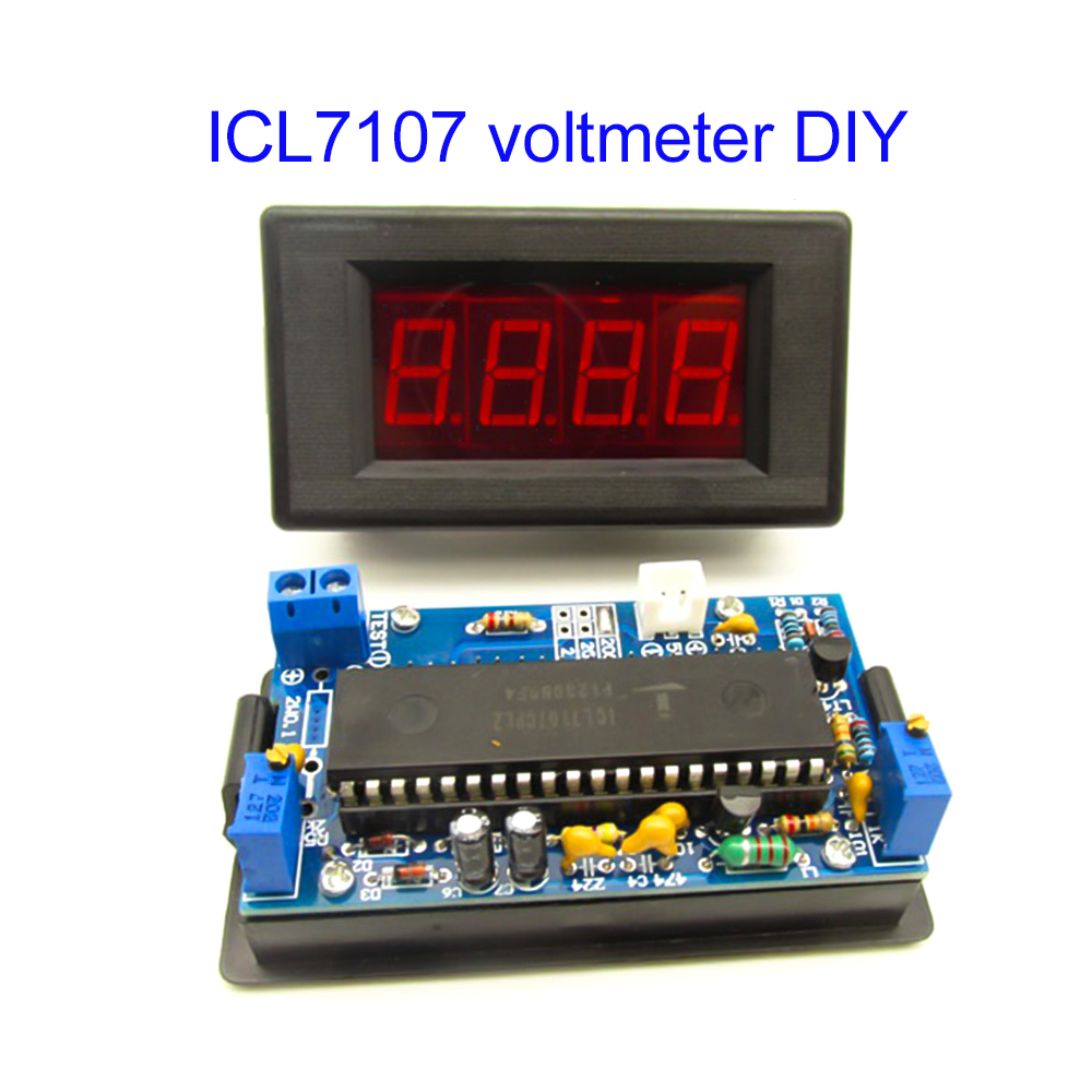 Diy Electronics For Beginners - ICL7107 Voltmeter DIY Kit Parts DC