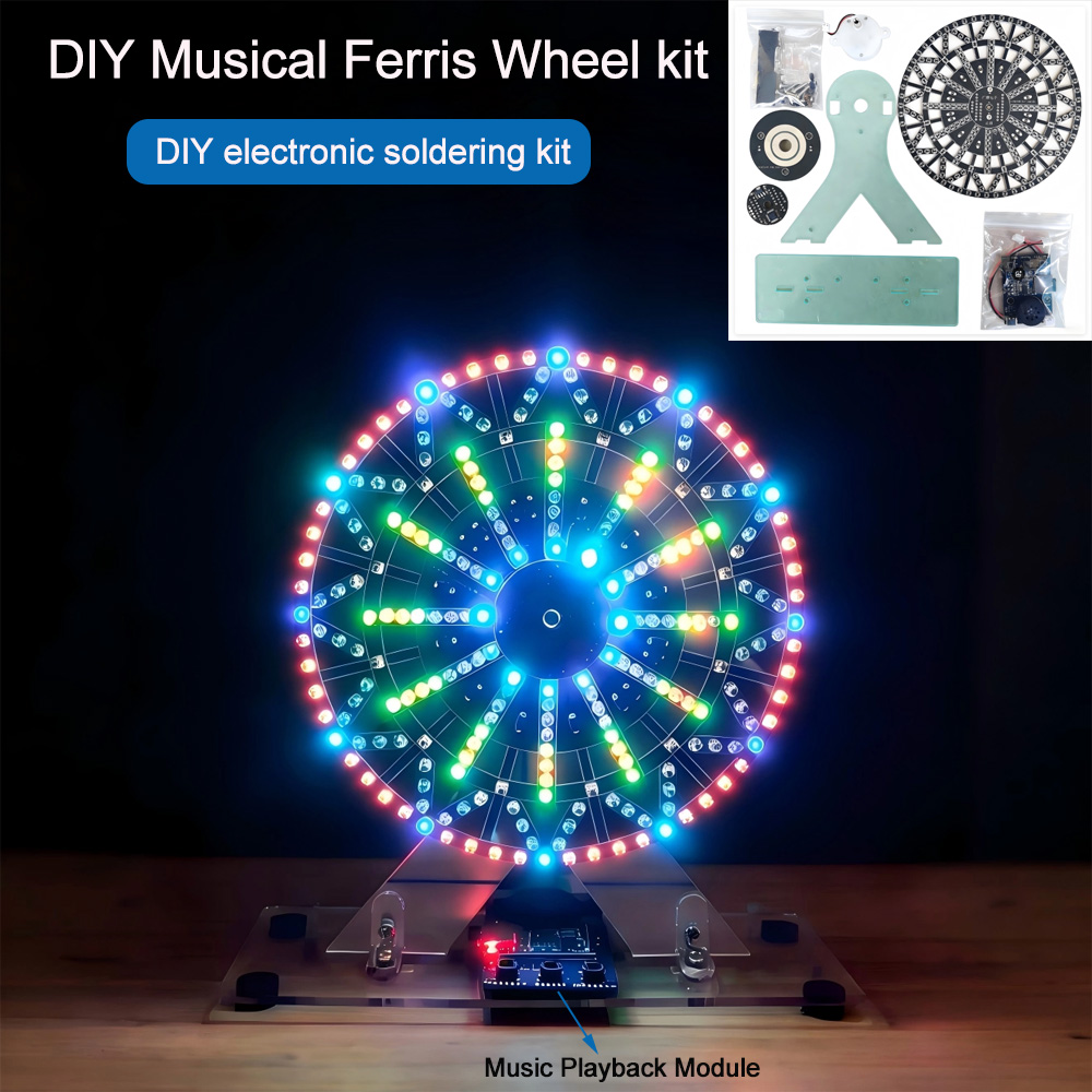 Diy Electronics For Beginners - Diy electronic kits LED-Lit Musical Ferris