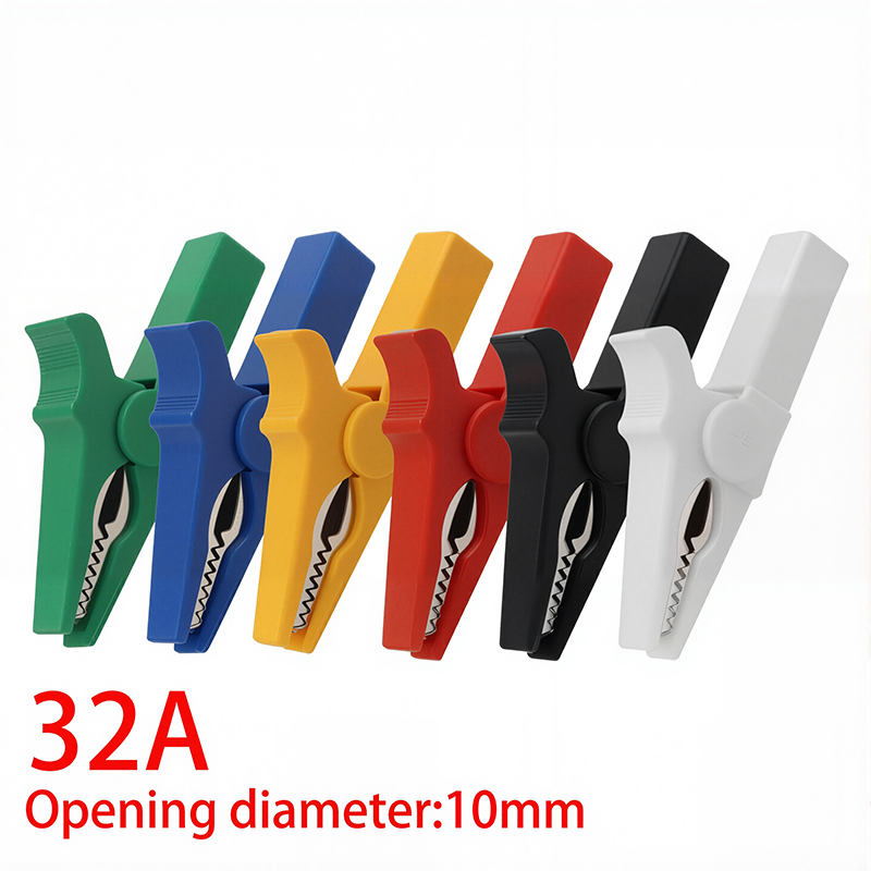 Crocodile Clip Set - 6pcs Alligator Clips 55mm Battery Test