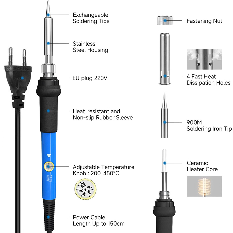 Adjustable Temp 220V 60W Elect - Diy Electronics Set review and price