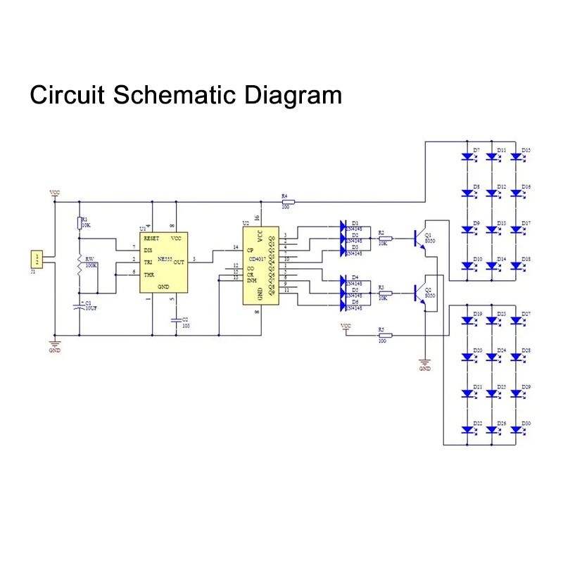 IC LED Red Blue Double Color F - Diy Electronics Learning Kit review and price