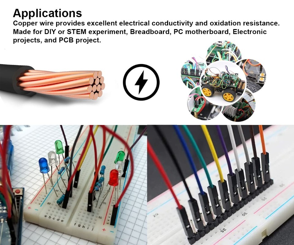 40Pin Dupont Cable Ribbon Jump - Diy Electronics Breadboard review and price