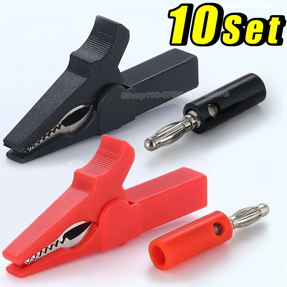 Alligator Clip with Banana Plu - Crocodile Clip Set review and price