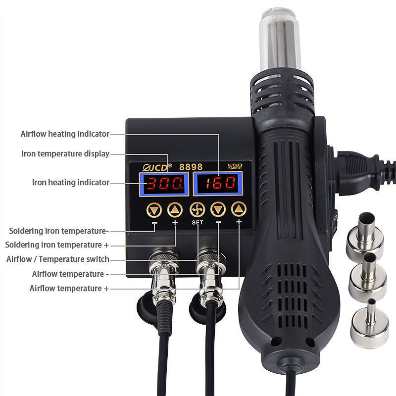 2 in 1 750W Hot Air Gun LCD Di - Smd Solder Paste review and price