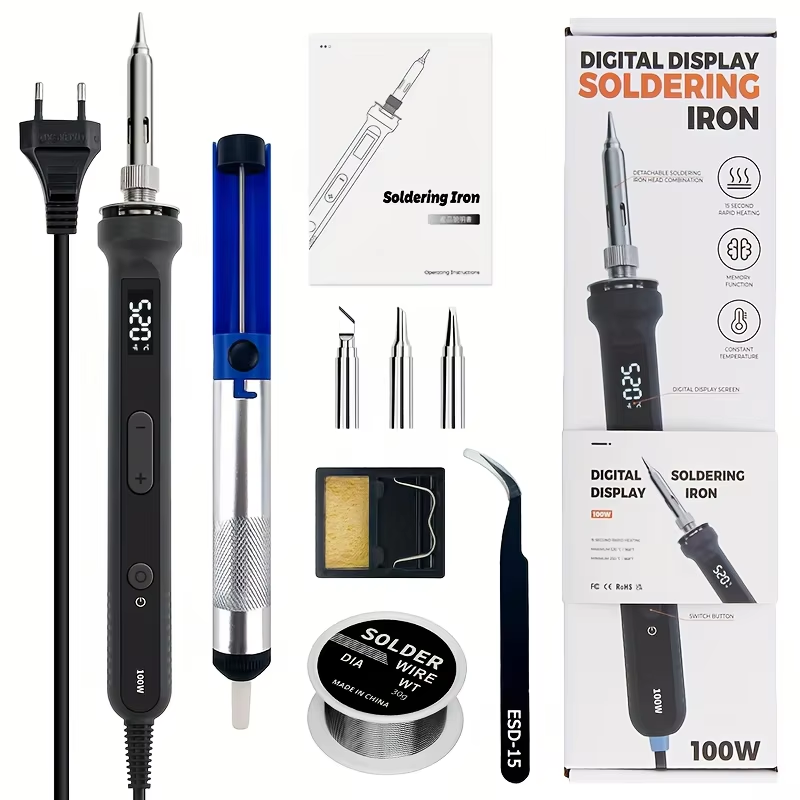 100W Digital Soldering Iron Ki - Diy Electronics Soldering Kit review and price