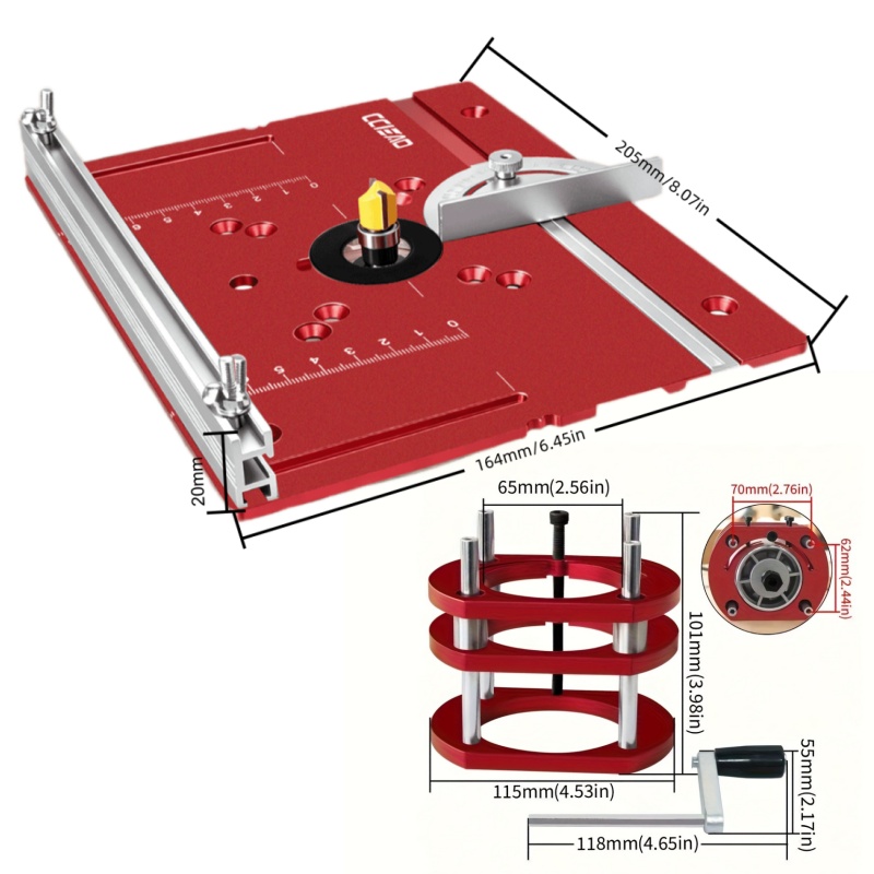 Aluminum Router Lift Base Kit  - Diy Electronics Workbench review and price