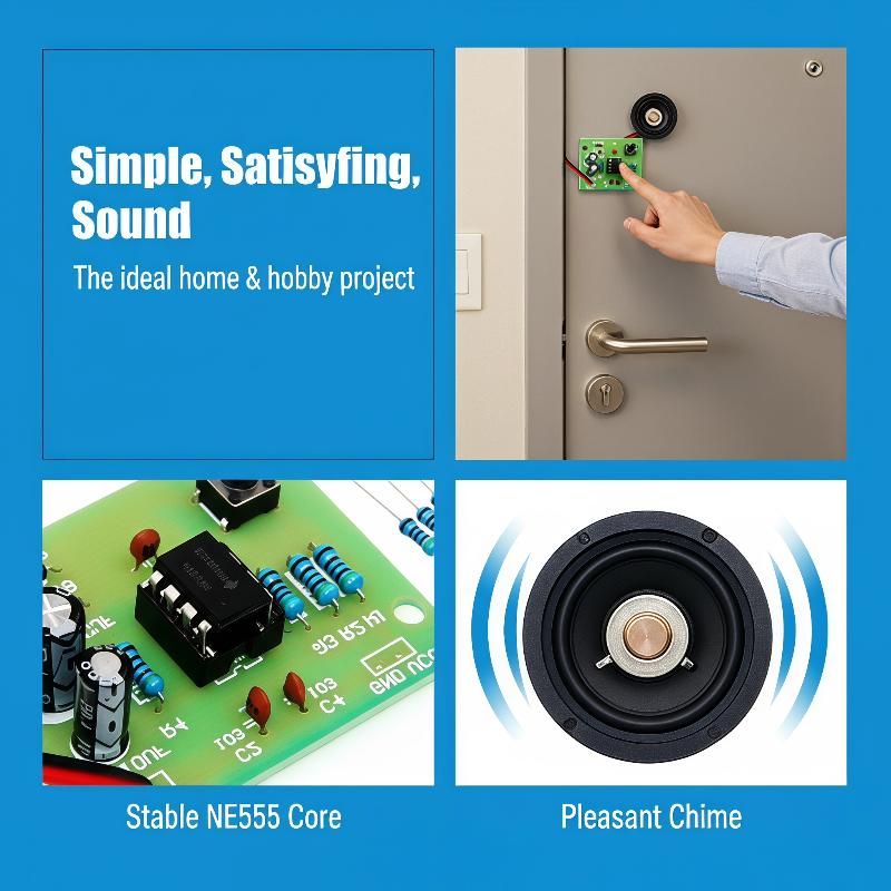 NE555 Doorbell DIY Soldering P - Diy Electronics Soldering Kit review and price