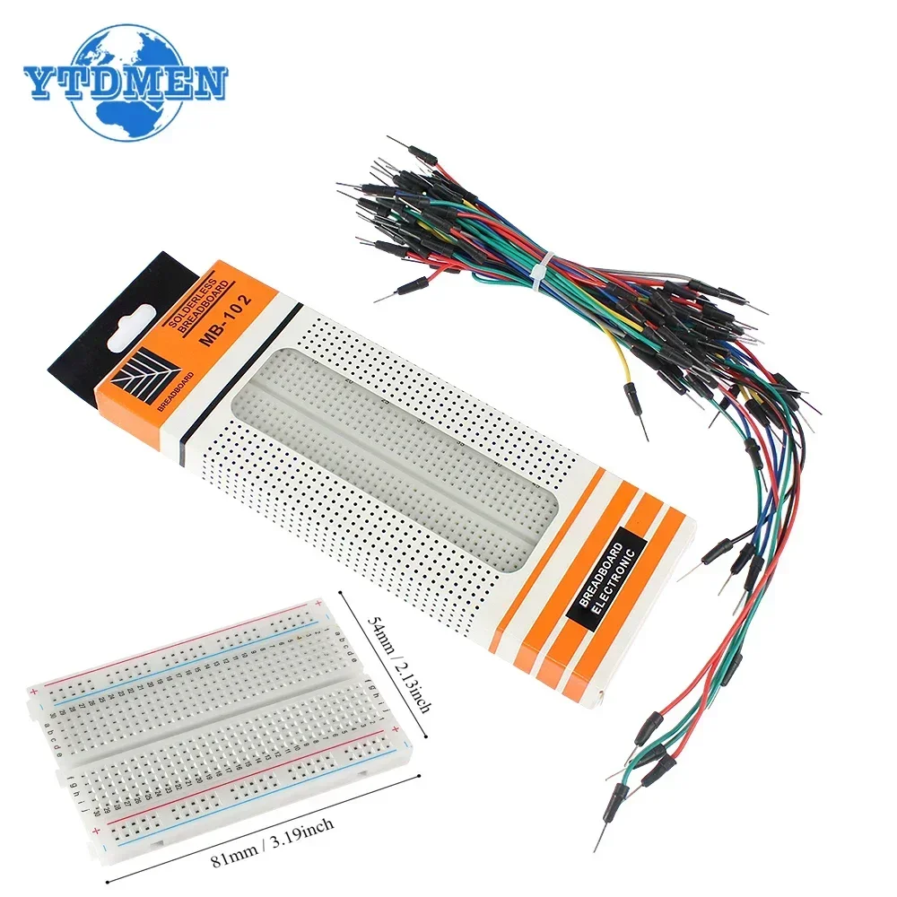 MB-102 Breadboard 400 830 Poin - Diy Electronics Breadboard review and price