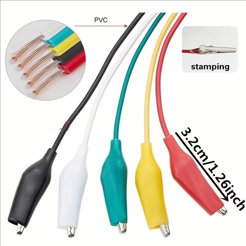 1Set / 10PCS Alligator Clips E - Crocodile Clip Set review and price