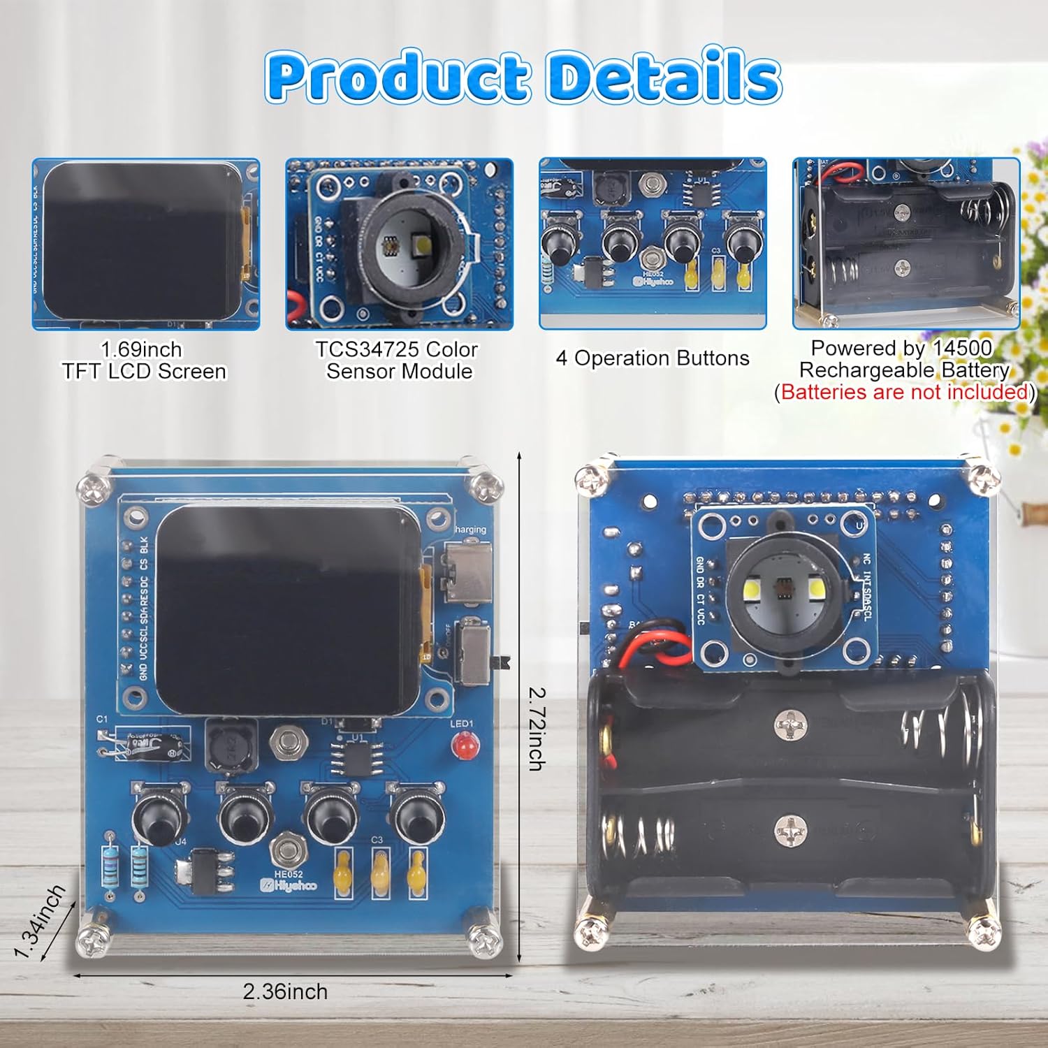 DIY Color Recognition Solderin - Diy Electronics Learning Kit review and price