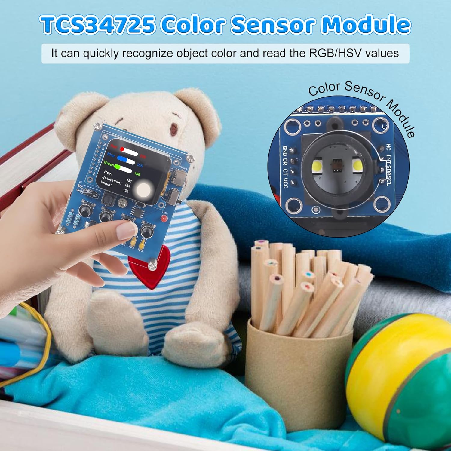 DIY Color Recognition Solderin - Diy Electronics Learning Kit review and price