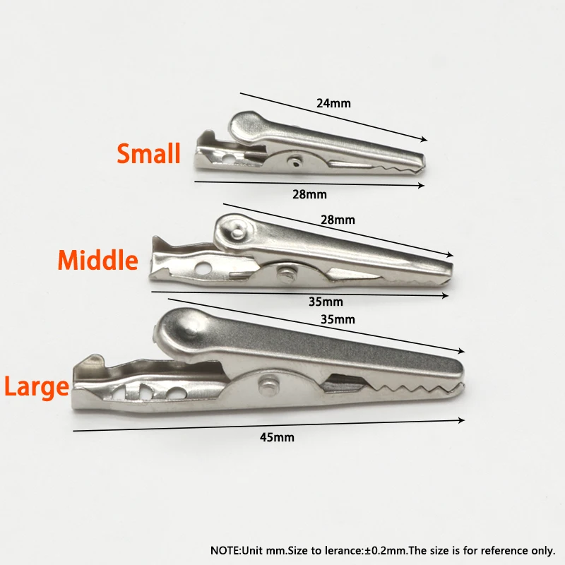 28 35 45mm Metal Alligator Cli - Crocodile Clip Set review and price